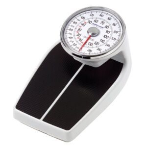 Floor Scale Health O Meter Dial Display 400 lbs. / 181 kg Capacity Black / White Analog