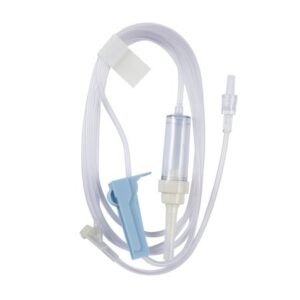 Primary IV Administration Set AMSafe Gravity 1 Port 10 Drops / mL Drip Rate Without Filter 83 Inch Tubing Solution Without Flow Regulator