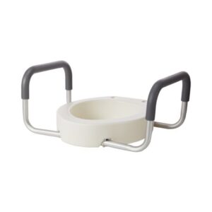 Raised Toilet Seat with Arms drive Premium 3-1/2 Inch Height Elongated 300 lbs. Weight Capacity