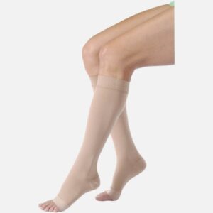 Compression Stocking JOBST Relief Knee High X-Large / Full Calf Beige Open Toe