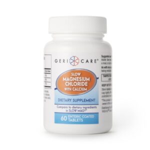 Mineral Supplement Geri-Care Calcium / Magnesium Chloride 236 mg – 142 mg – 400 mg Strength Tablet 60 per Bottle