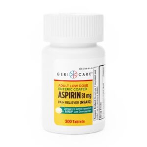 Pain Relief Geri-Care 81 mg Strength Aspirin Tablet 300 per Bottle