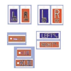 Identifier Markers 1 Inch Blue / Red Left / Right 1 Set
