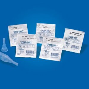 Male External Catheter Pop-On Self-Adhesive Strip Silicone Large