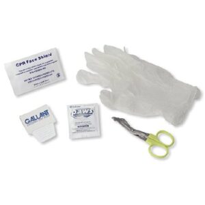 AED Accessory Kit Shears, Disposable Prep Razor, Bio-barrier Face Shield, Antimicrobial Wipe, Dry Towel AED Plus, CPR-D Electrode Pads