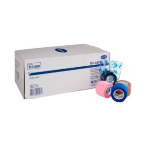 Cohesive Bandage Co-Lastic 1-1/2 Inch X 5 Yard Self-Adherent Closure Assorted Colors NonSterile Standard Compression