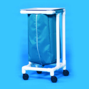 Single Hamper with Bag Select 4 Casters 39 gal.