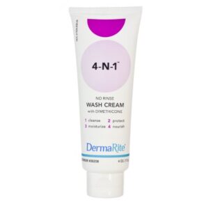 Rinse-Free Body Wash DermaRite 4-N-1 Cream 4 oz. Tube Fresh Scent