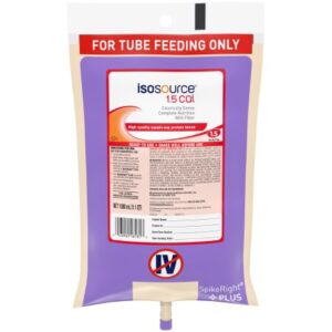 Tube Feeding Formula Isosource 1.5 Cal Unflavored Liquid 1000 mL Ready to Hang Prefilled Container