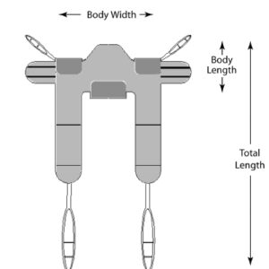 Toileting Sling Lumex Medium 400 lbs. Weight Capacity
