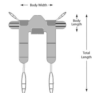 Toileting Sling Lumex Large 400 lbs. Weight Capacity