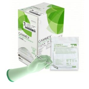 Surgical Underglove GAMMEX Non-Latex PI Underglove Size 7.5 Sterile Polyisoprene Standard Cuff Length Micro-Textured Green Chemo Tested