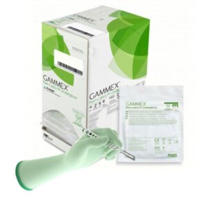 Surgical Underglove GAMMEX Non-Latex PI Underglove Size 8 Sterile Polyisoprene Standard Cuff Length Micro-Textured Green Chemo Tested