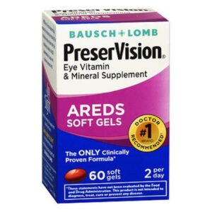 Multivitamin Supplement PreserVision Vitamin A / Vitamin E / Ascorbic Acid 14,320 IU – 200 IU – 226 mg Strength Softgel 60 per Box
