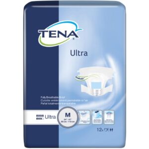 Unisex Adult Incontinence Brief TENA Ultra Medium Disposable Heavy Absorbency