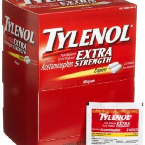 Pain Relief Tylenol 500 mg Strength Acetaminophen Caplet 50 per Box