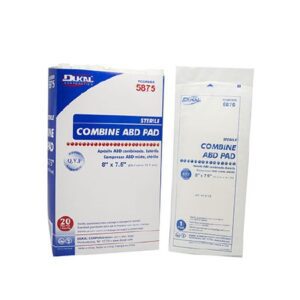 Abdominal Pad Dukal 7-1/2 X 8 Inch 1-Ply Sterile 1 per Pack