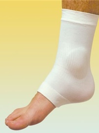 Compression Sleeve Silopad Malleolar One Size Fits Most White Ankle