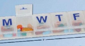 Pill Organizer 2X-Large 7 Day 1 Dose