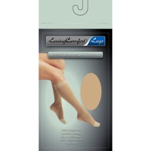 Compression Stocking Loving Comfort Knee High Medium Beige Closed Toe