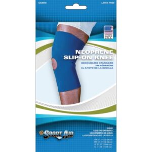 Knee Support Sport-Aid Medium 14 to 15 Inch Knee Circumference 12-1/2 Inch Length Left or Right Knee