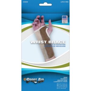 Wrist Brace Contoured Elastic / Suede Left Hand Beige Large