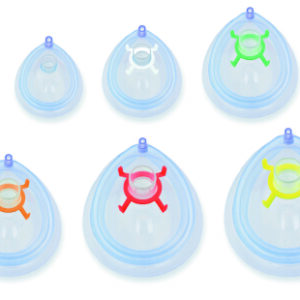 Anesthesia Mask Venticaire Tail Valve Style Neonatal Size 0 Hook Ring