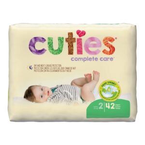 Unisex Baby Diaper Cuties Complete Care Size 2 Disposable Heavy Absorbency