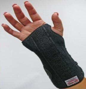 Wrist / Forearm Brace Talon V MPFlex Contoured Felt / Vinyl Left Hand Black X-Large / 2X-Large
