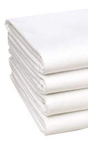 Bed Sheet Fitted 38 W X 80 L X 9 D Inch White 60% Cotton / 40% Polyester Reusable