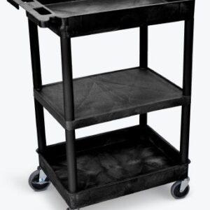 Utility Cart 3-1/2 X 18 X 24 Inch Black 11-3/4 Inch Spacing