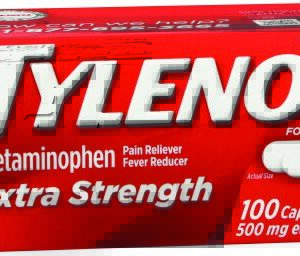 Pain Relief Tylenol 500 mg Strength Acetaminophen Caplet 100 per Box