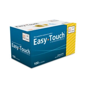Standard Insulin Pen Needle EasyTouch 31 Gauge 6 mm Length NonSafety