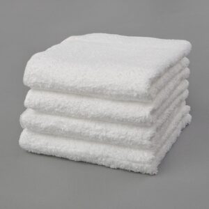Washcloth 12 X 12 Inch White Reusable