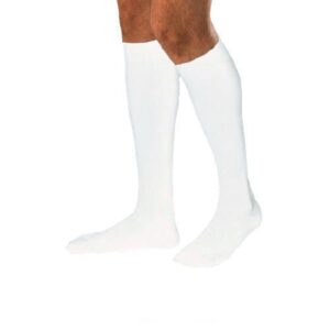 Compression Stocking JOBST for Men Knee High Large White Closed Toe