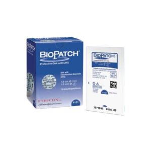 Antimicrobial Protective Disc Biopatch CHG (Chlorhexidine Glutonate) 3/4 Inch Disc / 1.5 mm Hole Diameter Sterile