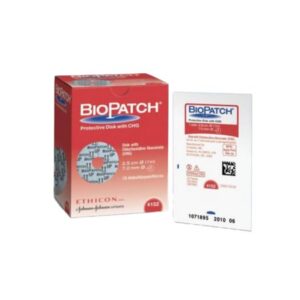 Antimicrobial Protective Disc Biopatch CHG (Chlorhexidine Glutonate) 1 Inch Disc / 7 mm Hole Diameter Sterile