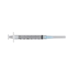 Standard Hypodermic Syringe with Needle PrecisionGlide 3 mL 1 Inch 25 Gauge NonSafety Thin Wall