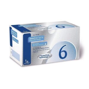 Standard Insulin Pen Needle NovoFine 32 Gauge 6 mm Length NonSafety
