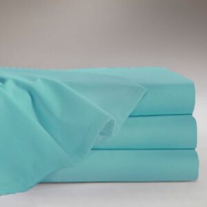 Bed Sheet Supreme Draw 55 X 72 Inch Misty Green 55% Cotton / 45% Polyester Reusable