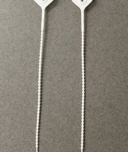 Tamper Evident Seal Pull-Tight Loks UnNumbered White Plastic 9 Inch