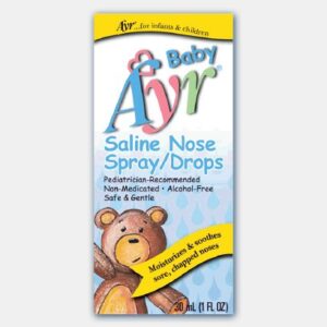 Saline Nasal Spray Ayr Baby 0.65% Strength 1 oz.
