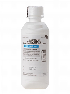 Joint Health Supplement Calcium Carbonate 1,250 mg / 5 mL Strength Oral Suspension 5 mL Unit Dose Bubble Gum Flavor