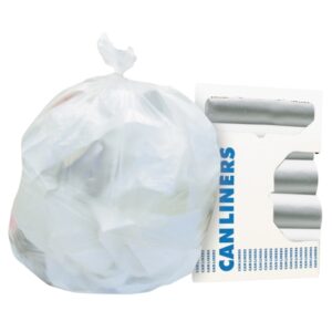 Trash Bag Heritage 10 gal. Natural HDPE 8 Mic. 24 X 24 Inch Star Seal Bottom Coreless Roll