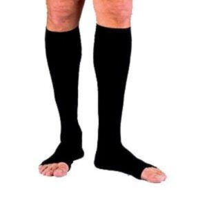 Compression Stocking JOBST for Men Knee High X-Large / Full Calf Black Open Toe