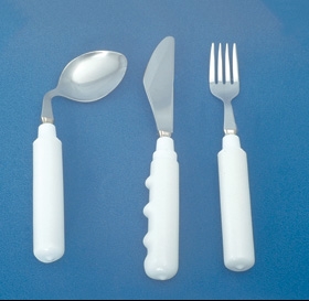 Fork Grip-Tight Angled / Left Handed White