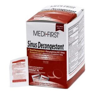 Sinus Relief Medi-First 10 mg Strength Tablet 250 per Box