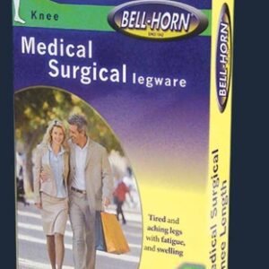 Compression Stocking Bell-Horn Knee High Large Beige Closed Toe
