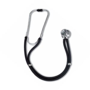 Sprague Stethoscope W.A. Baum Black 2-Tube 30 Inch Tube Double Sided Chestpiece