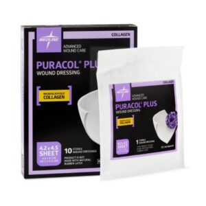 Collagen Dressing Puracol Plus 4-1/4 X 4-1/2 Inch Rectangle Sterile